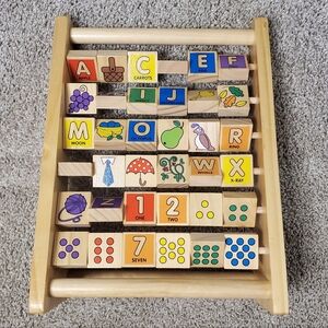Melissa & Doug Wooden Abacus Great Pre-owned Condition